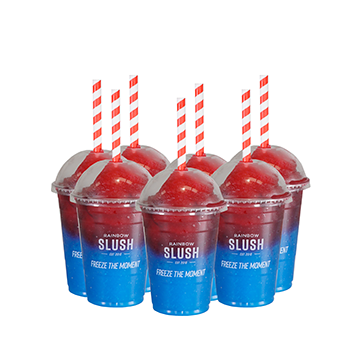 Box of Rainbow Slush 16oz cups (20 x 50)